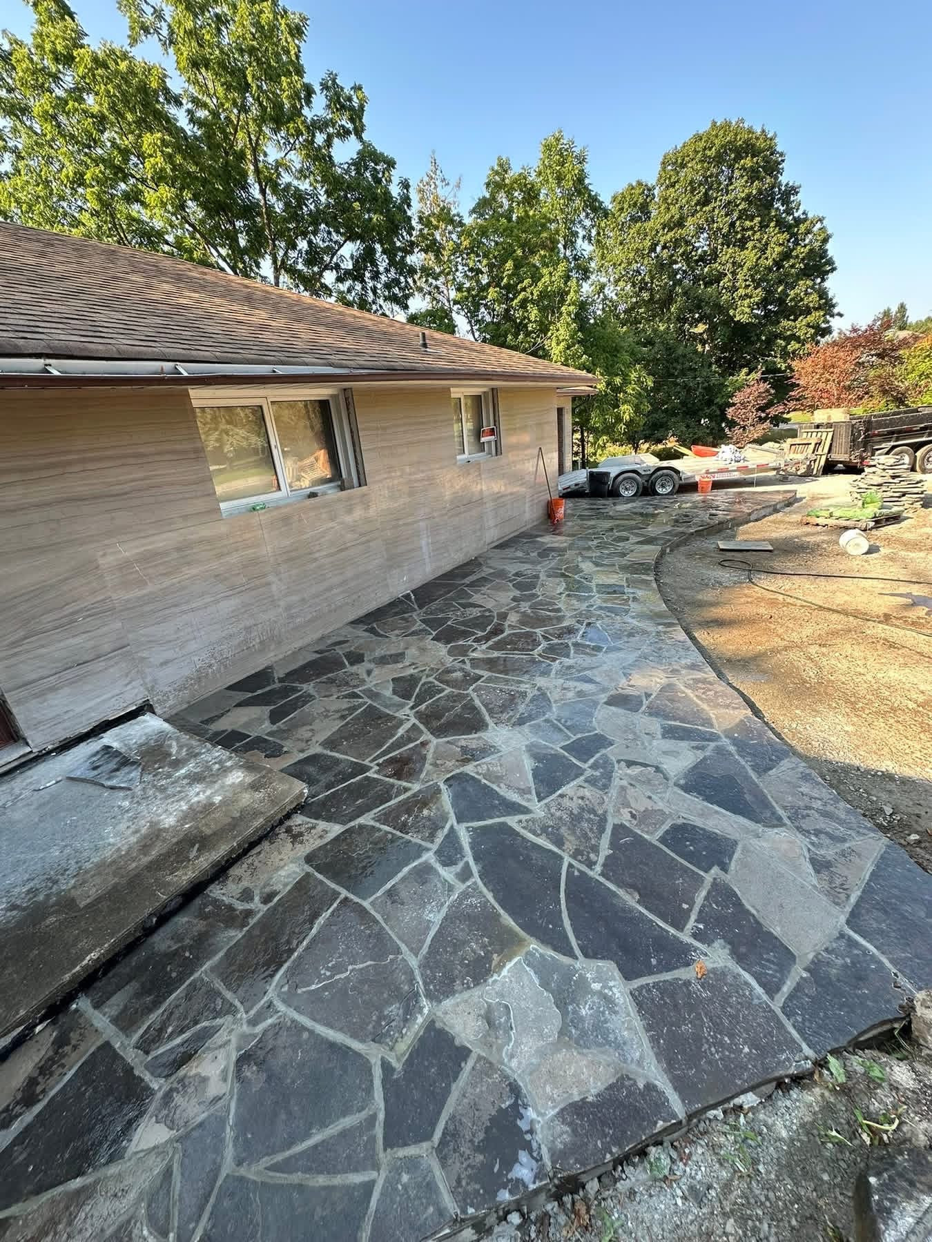 Flagstone Walkway